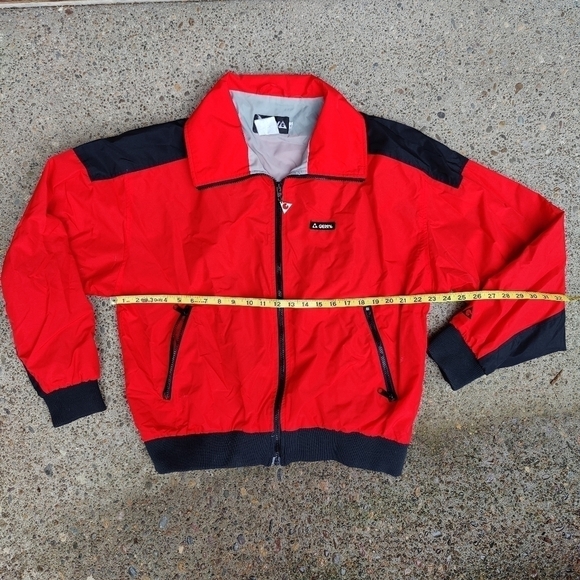 Gerry Zip Up Jacket Red Black Coat Windbreaker Men's Size Large Vintage 90s Y2K - Picture 6 of 10